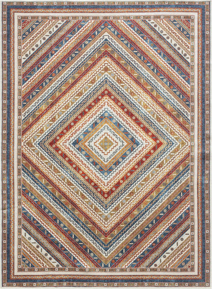 Keen Home Design 4x6 Rug - Machine Washable Area Rug with Non-Slip Backing, Ideal for Living Room