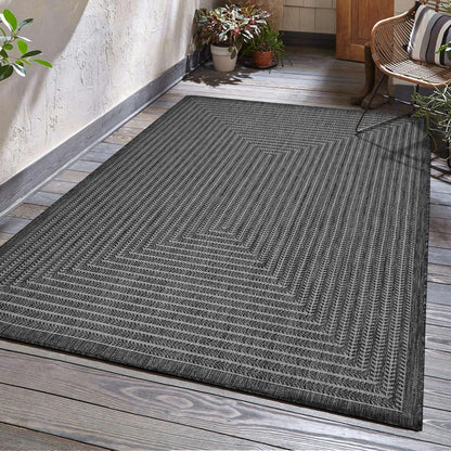 Adiva Rugs Outdoor Indoor Area Rug, Weather Resistant, Easy to Clean, Stain Resistant Floor Mat for