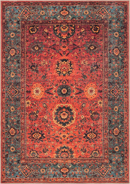 Keen Home Design 9x12 Rug - Machine Washable Area Rug with Non-Slip Backing, Ideal for Living Room
