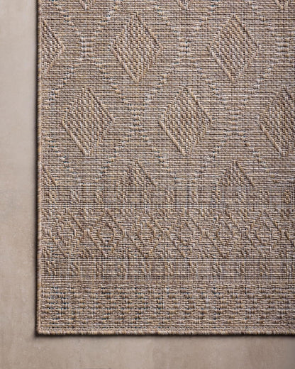 Loloi Amber Lewis Topanga Collection TOP-06 Natural/Mist 2'-3" x 3'-9" Indoor/Outdoor Area Rug
