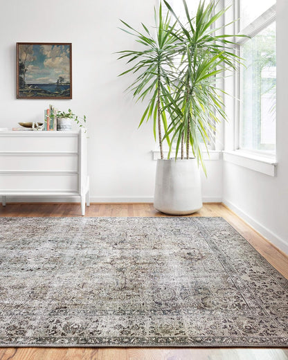 Loloi Layla Collection LAY-06 Taupe/Stone 2'-0" x 5'-0" .13" Thick Accent Rug, Soft, Durable