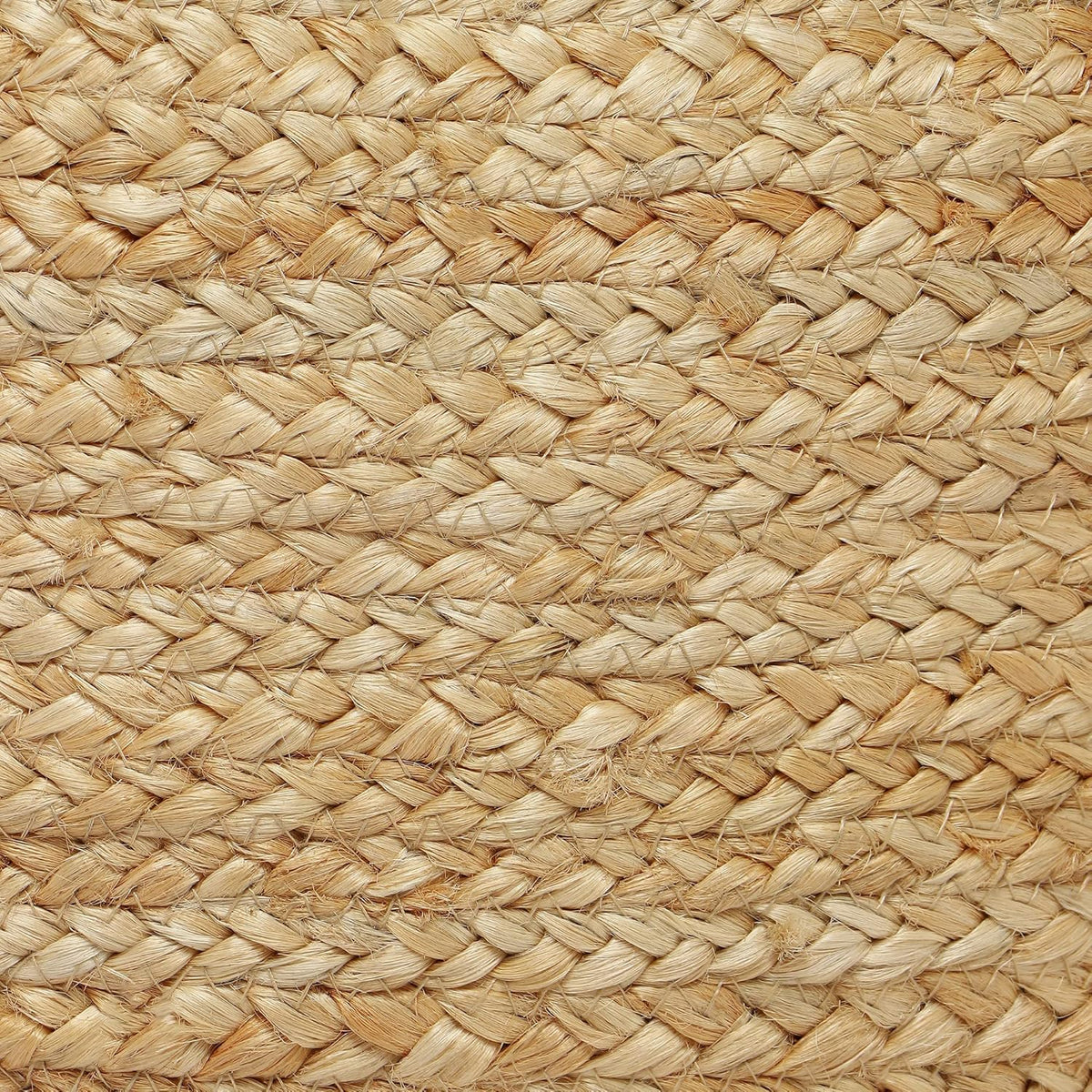 REDEARTH · Jute Circular Low Pouf Ottoman - Braided Pouffe Accent Sitting Round Footrest for Living