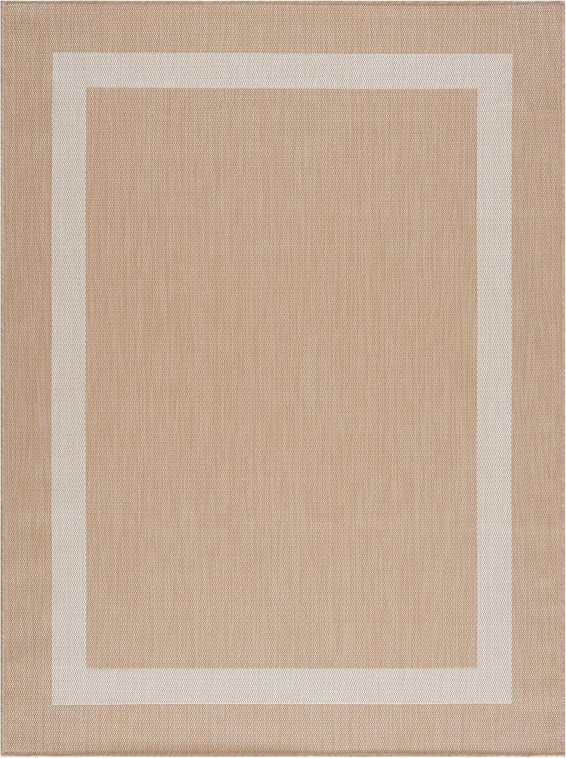 CAMILSON Outdoor Rug 9x12, Large Modern Outside Rugs for Patios Porches Waterproof Durable Washable