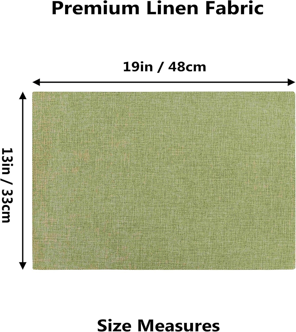 Home Brilliant Green Placemat Set of 8 Washable Place Mats Placemats Heat Resistant Sage Placemat