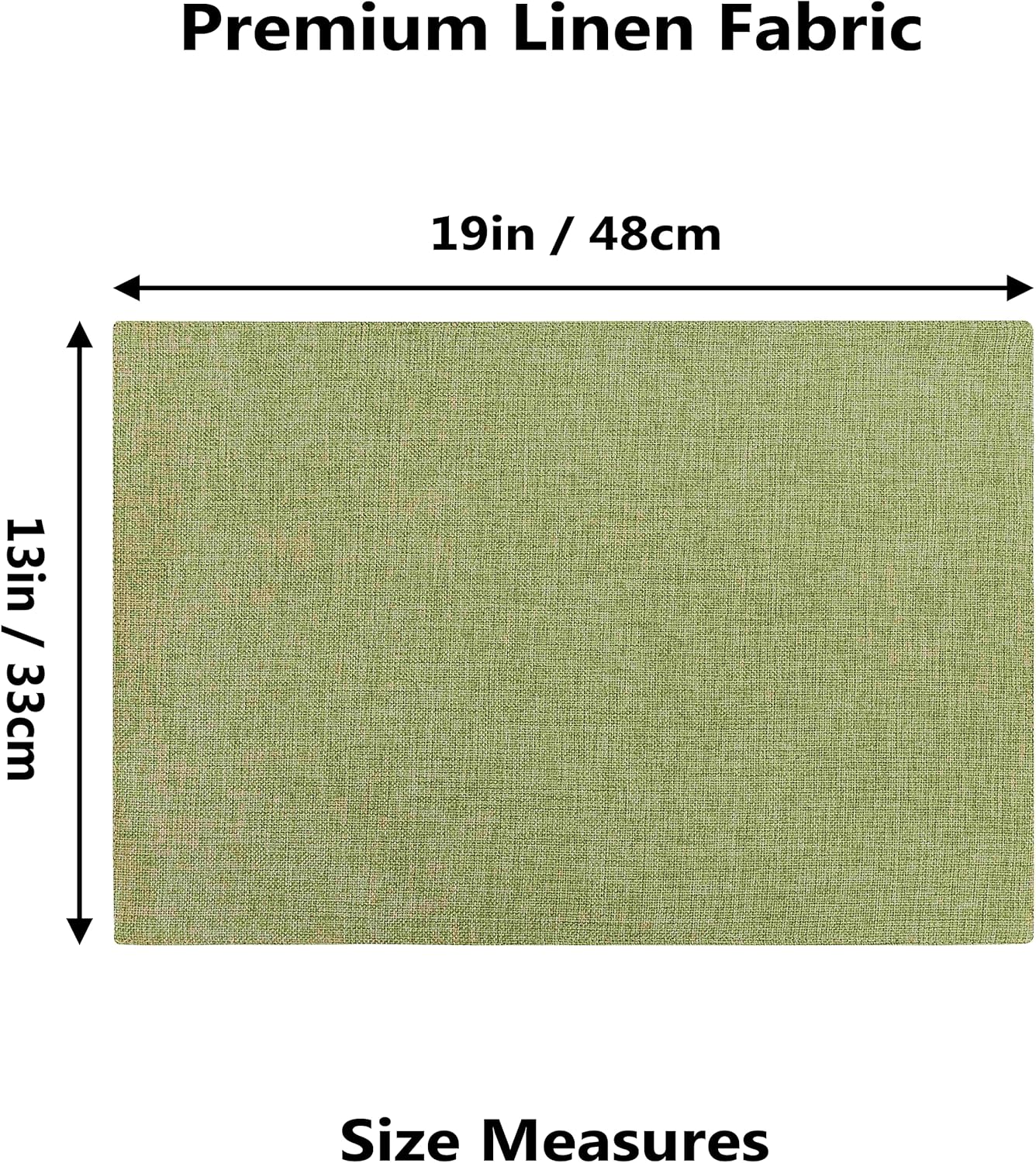 Home Brilliant Green Placemat Set of 4 Washable Place Mats Placemats Heat Resistant Sage Placemat