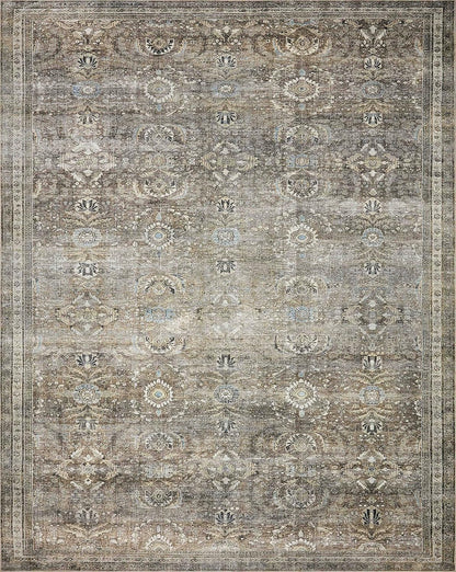 Loloi Layla Collection LAY-13 Antique/Moss 2'-6" x 12'-0" .13" Thick Runner Rug, Soft, Durable