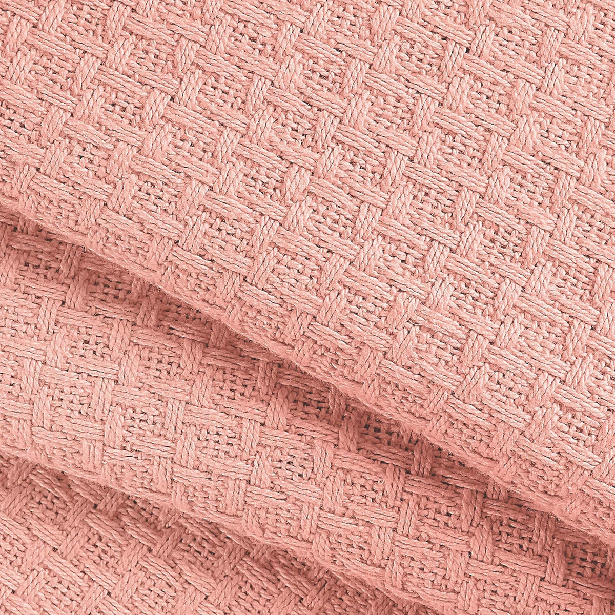 BELIZZI HOME 100% Cotton Bed Blanket, Breathable Bed Blanket King Size, Cotton Thermal Blankets