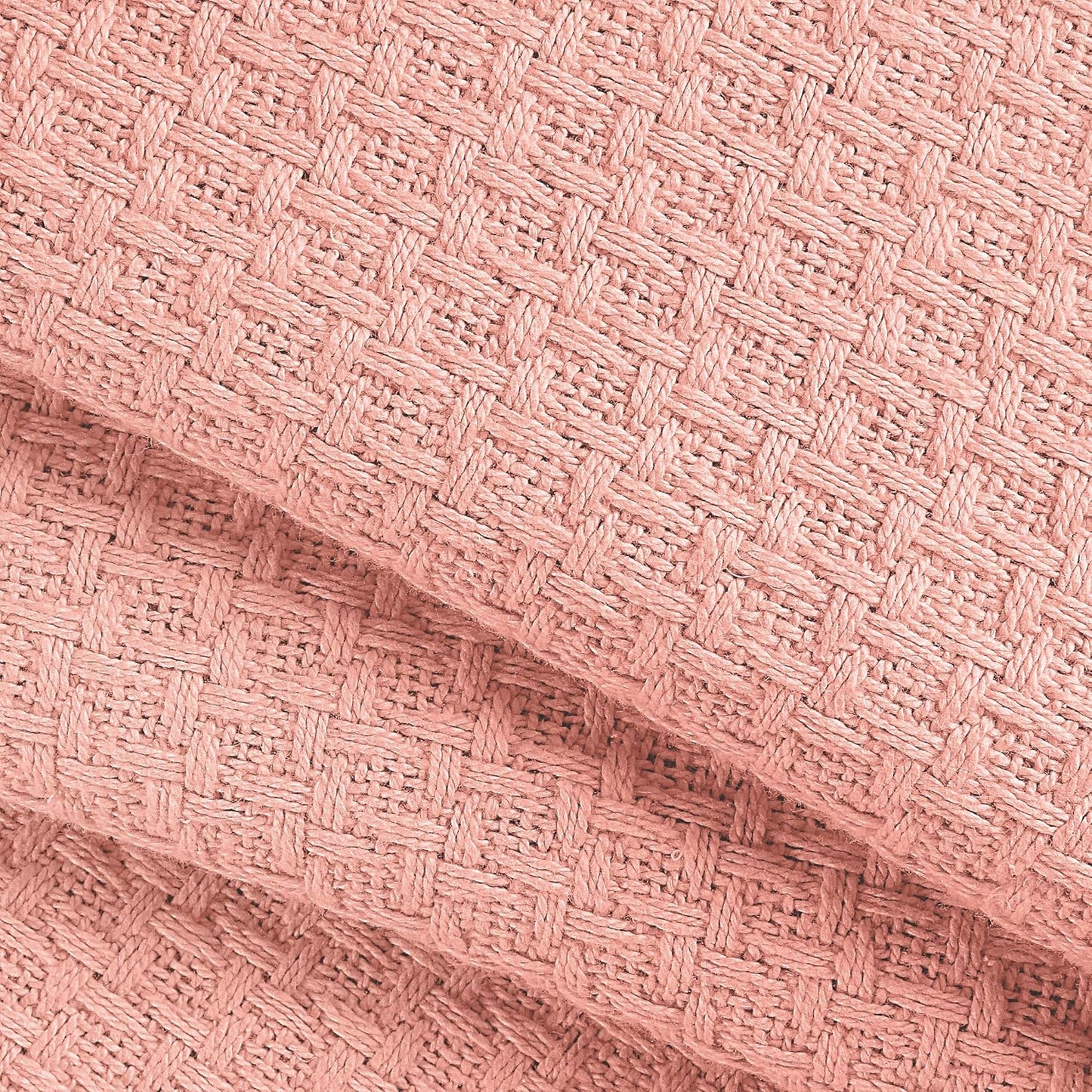 BELIZZI HOME 100% Cotton Bed Blanket, Breathable Bed Blanket Twin Size, Cotton Thermal Blankets