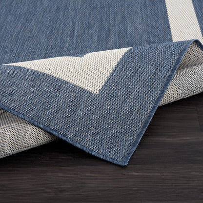 CAMILSON Outdoor Rug 9x12, Large Modern Outside Rugs for Patios Porches Waterproof Durable Washable