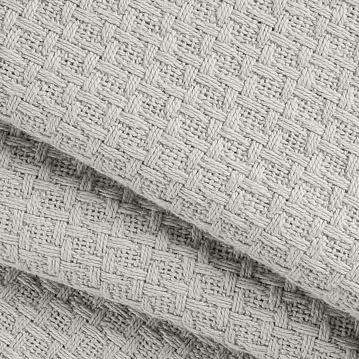 BELIZZI HOME 100% Cotton Bed Blanket, Breathable Bed Blanket Twin Size, Cotton Thermal Blankets