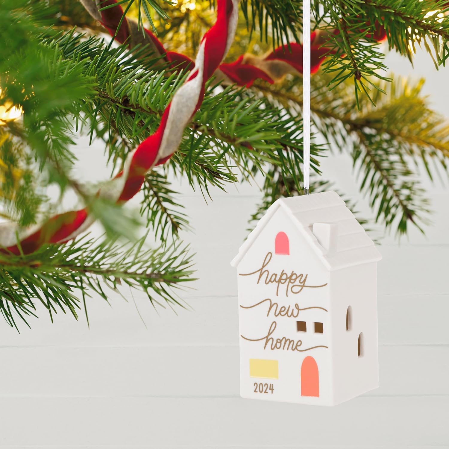 Hallmark Keepsake Christmas Ornament 2024, New Home, Porcelain, Gift for Couple