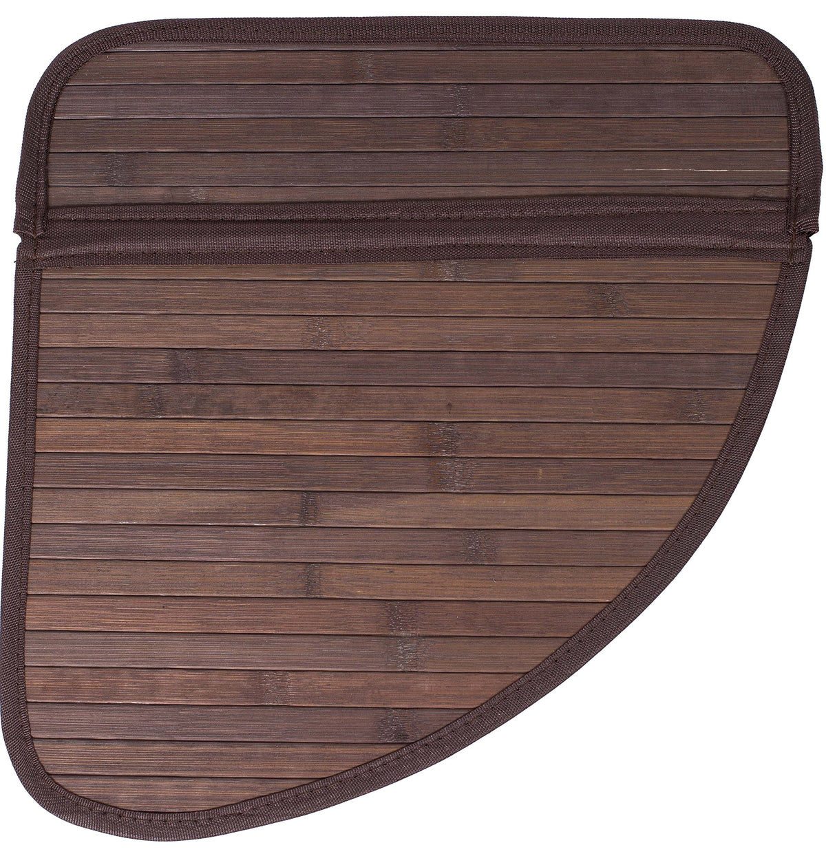BirdRock Home Corner Laundry Hamper with Lid and Cloth Liner | Bamboo | Espresso | Easily Transport
