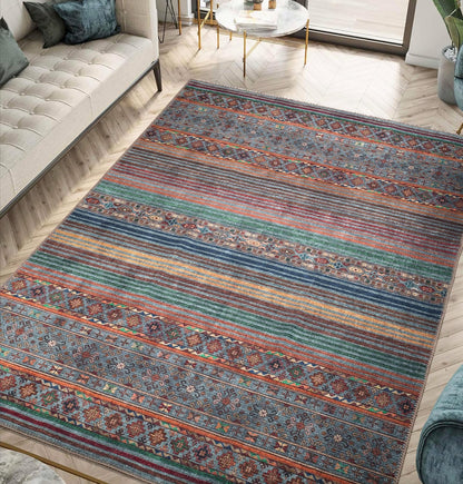 Keen Home Design 6x9 Rug - Machine Washable Area Rug with Non-Slip Backing, Ideal for Living Room