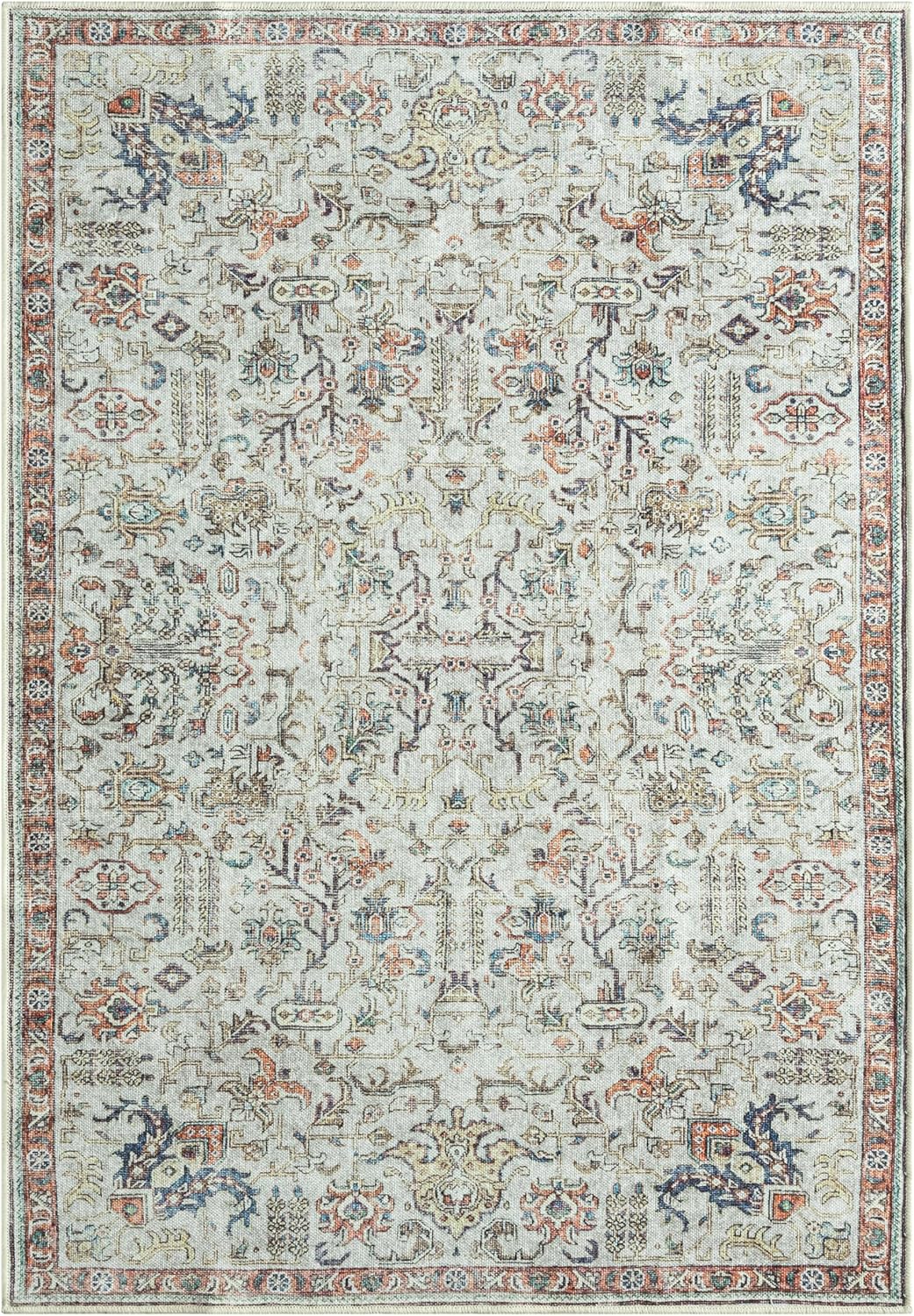 Keen Home Design 3x5 Rug - Machine Washable Entry Rug with Non-Slip Backing, Ideal for Enteryway
