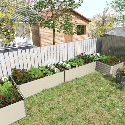 6x3x2 ft Raised Garden Bed, Large Metal Planter Raised Beds, Planters for Outdoor Plants for