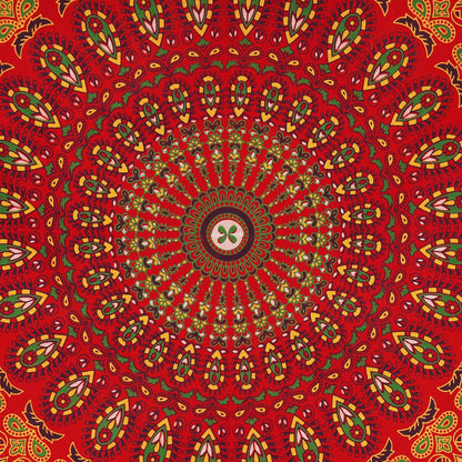 Bless International Handmade Indian hippie Bohemian Psychedelic Peacock Mandala Wall hanging