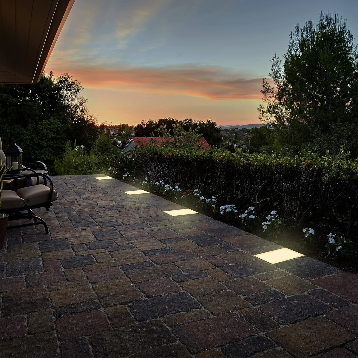 LUMENGY Paver Light 9×12 Inch (8.85 inch X 11.81 inch), Warm White Glare-Free Illumination for