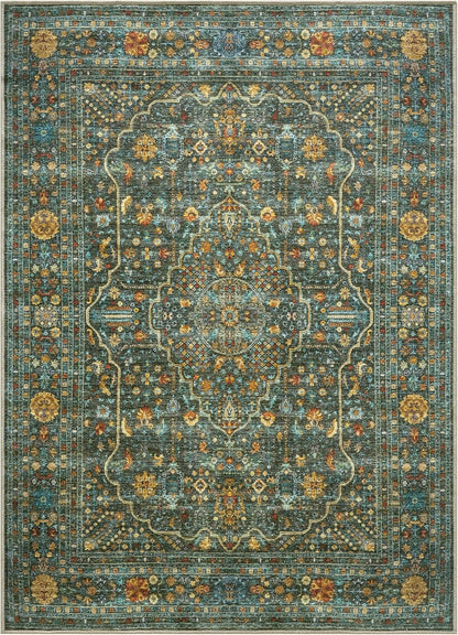 Keen Home Design 9x12 Rug - Machine Washable Area Rug with Non-Slip Backing, Ideal for Living Room