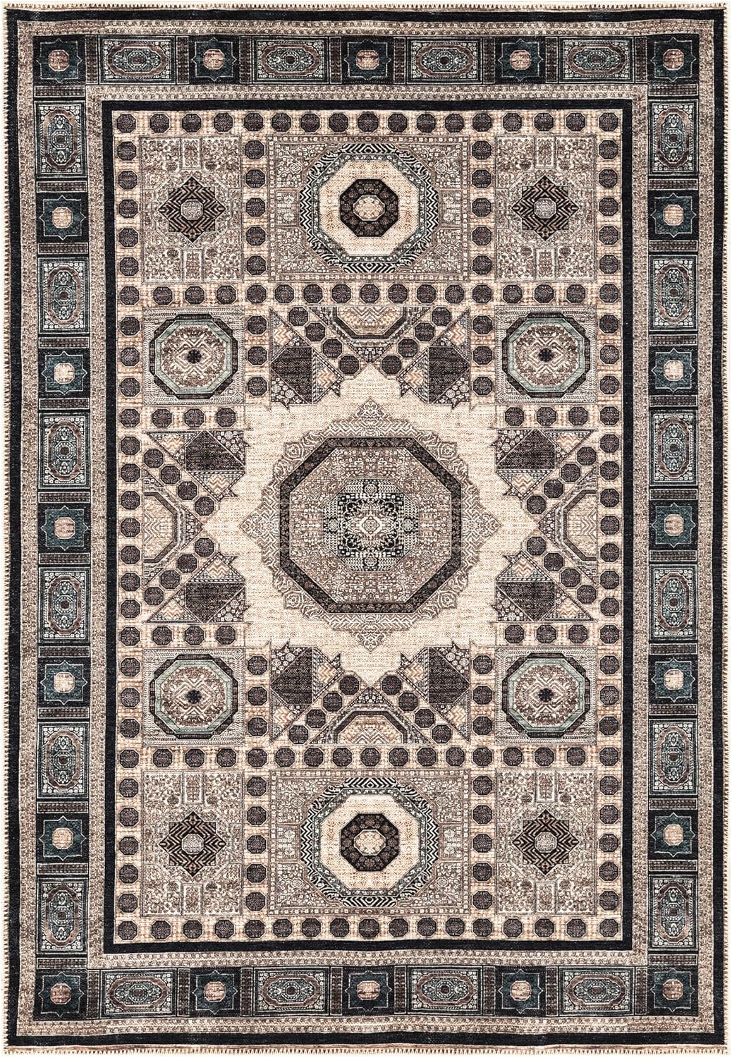 Keen Home Design 3x5 Rug - Machine Washable Entry Rug with Non-Slip Backing, Ideal for Enteryway
