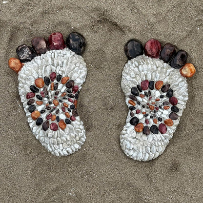 Outdooor Stepping Stones - Decorative Garden Stones for Patio, Deck, Garden or Sidewalk Faux