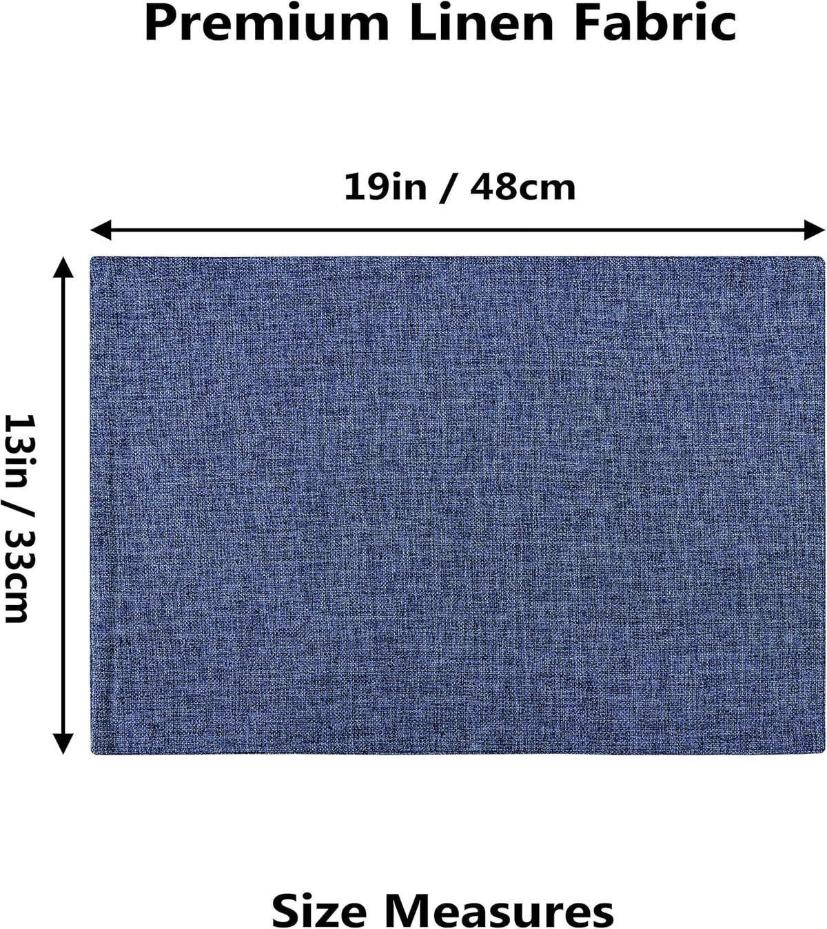 Home Brilliant Set of 8 Placemats Blue Placemats Heat Resistant Dining Table Place Mats Kitchen