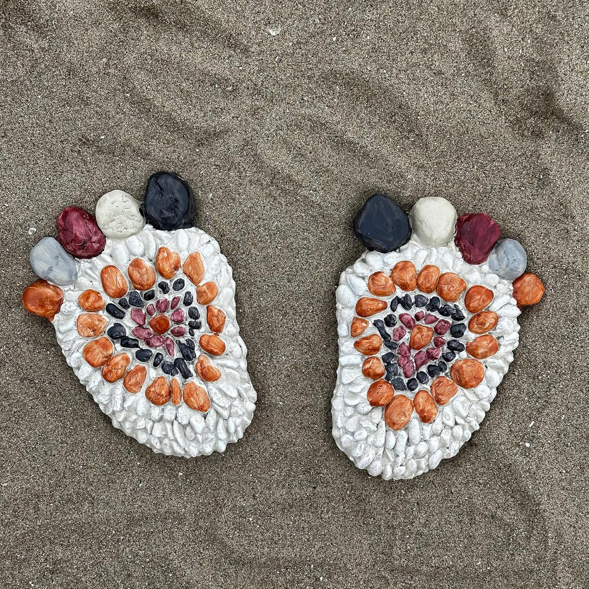 Garden Stepping Stones - Decorative Garden Stones for Patio, Deck, Garden or Sidewalk Faux