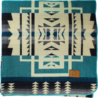 Off the Grid Inca Aztec Throw, Queen, King Blanket | Southwest Indian Navajo Boho Style | Native