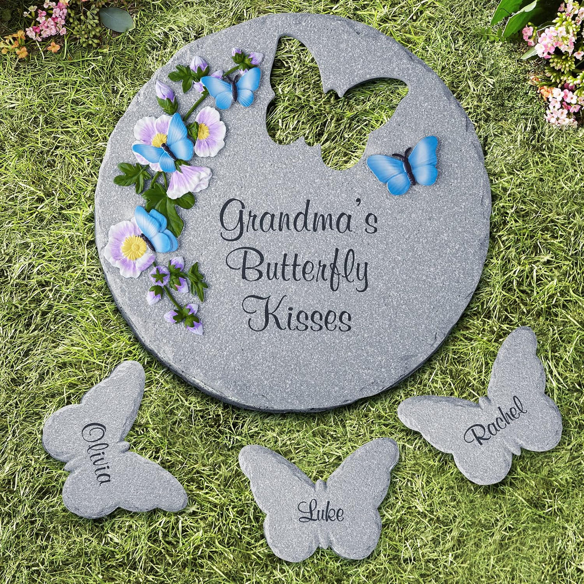 Let's Make Memories Personalized Garden Décor - Custom Garden Stone - Indoor/Outdoor - for Mom or