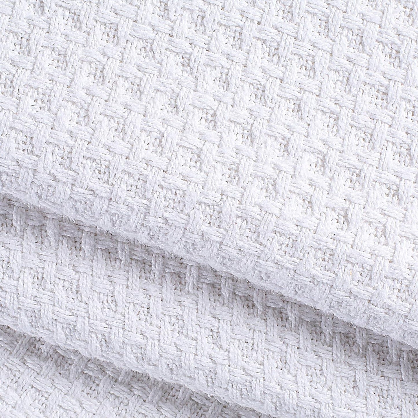Elvana Home 100% Cotton Bed Blanket, Breathable Bed Blanket Twin Size, Cotton Thermal Blankets