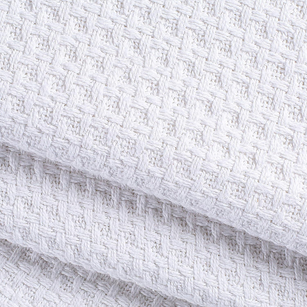 Elvana Home 100% Cotton Bed Blanket, Breathable Bed Blanket Full - Queen Size, Cotton Thermal