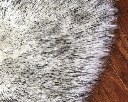 LAMBZY Faux Sheepskin Hypoallergenic Free Shape Silky Shag Rug, Luxury Shaggy Silky Plush Carpet