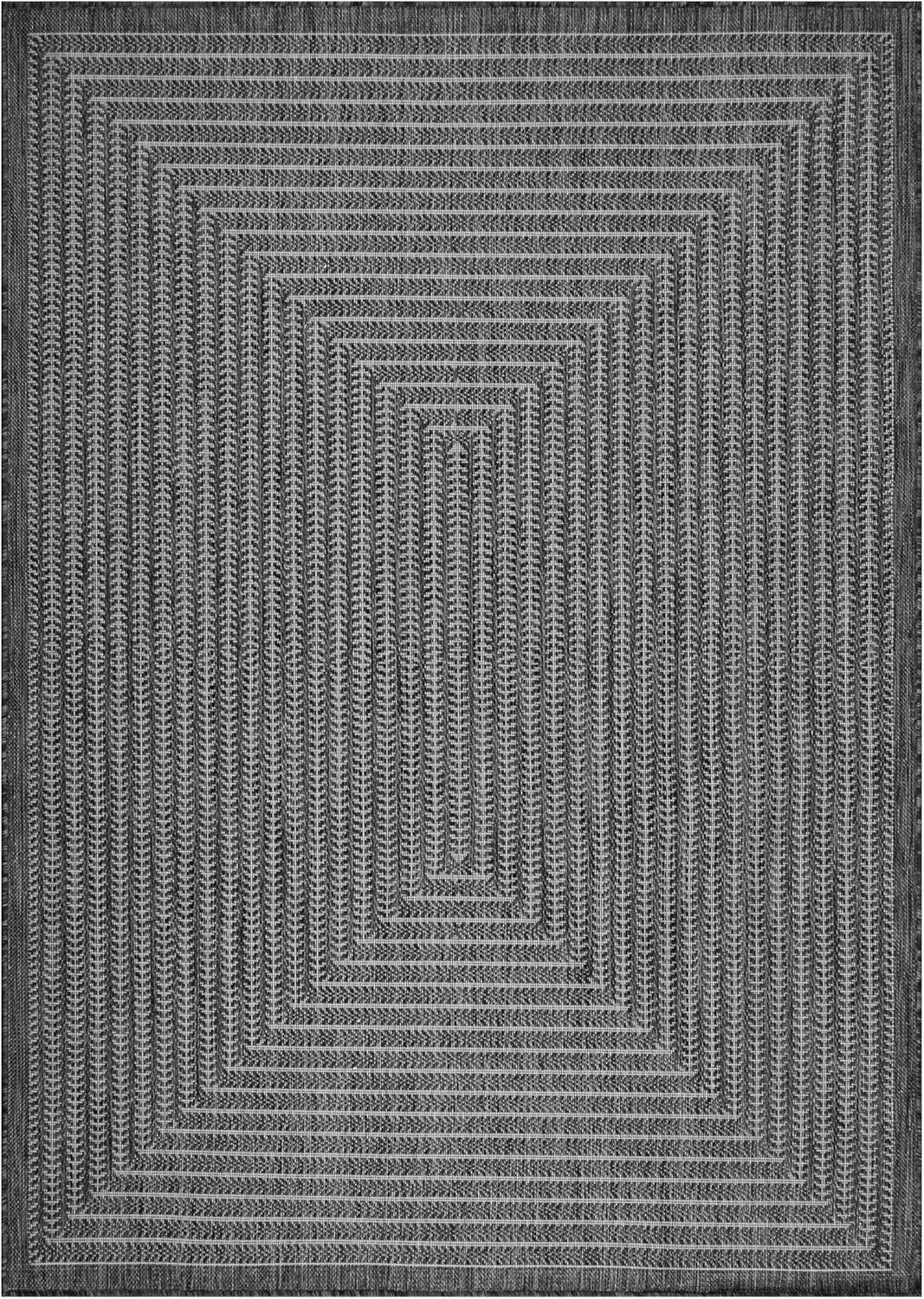Adiva Rugs Outdoor Indoor Area Rug, Weather Resistant, Easy to Clean, Stain Resistant Floor Mat for