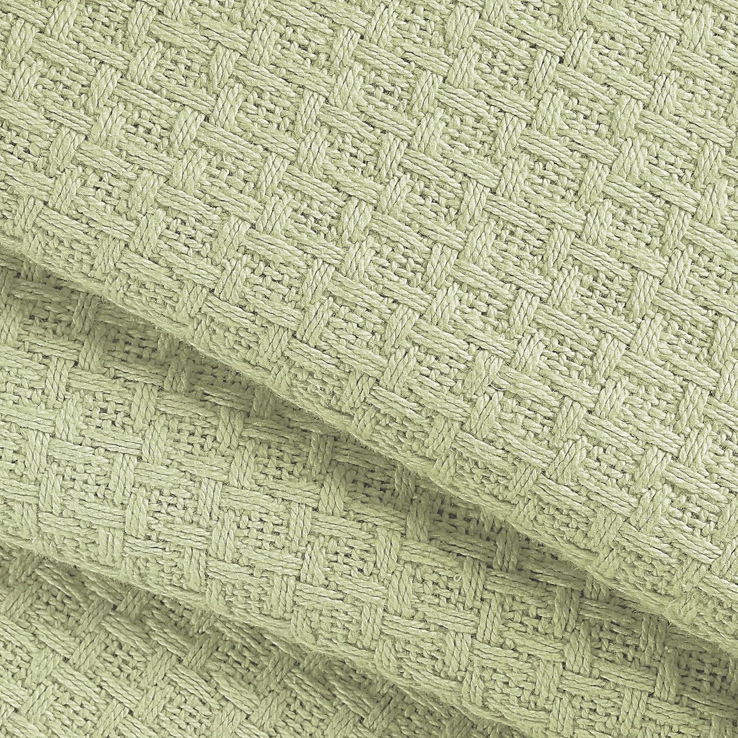 BELIZZI HOME 100% Cotton Bed Blanket, Breathable Bed Blanket Twin Size, Cotton Thermal Blankets