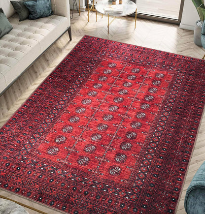 Keen Home Design 8x10 Rug - Machine Washable Area Rug with Non-Slip Backing, Ideal for Living Room