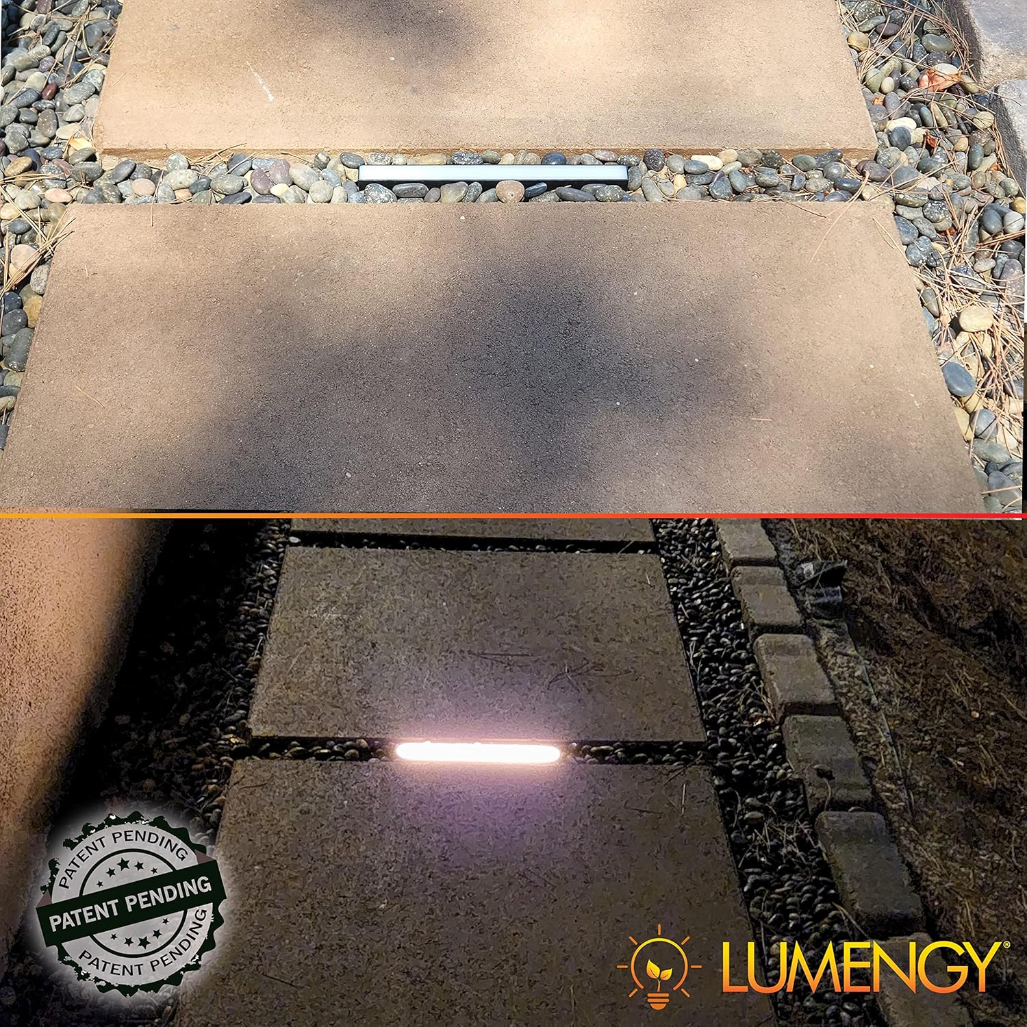 LUMENGY Paver Light Slim 0.5x6 Inch Glare-Free Steel Brick Lighting for Pavers, Walls, Driveway &