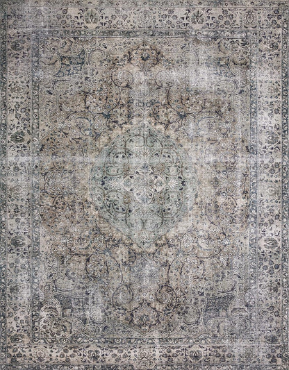 Loloi Layla Collection LAY-06 Taupe/Stone 2'-6" x 9'-6" .13" Thick Runner Rug, Soft, Durable