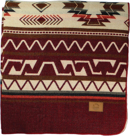 Inca Aztec Throw, Queen, King Blanket | Southwest Indian Navajo Boho Style | Native Cover for