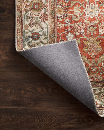 Loloi Layla Collection LAY-05 Ocean/Multi 3'-6" x 5'-6" .13" Thick Accent Rug, Soft, Durable