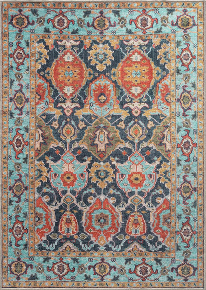 Keen Home Design 8x10 Rug - Machine Washable Area Rug with Non-Slip Backing, Ideal for Living Room