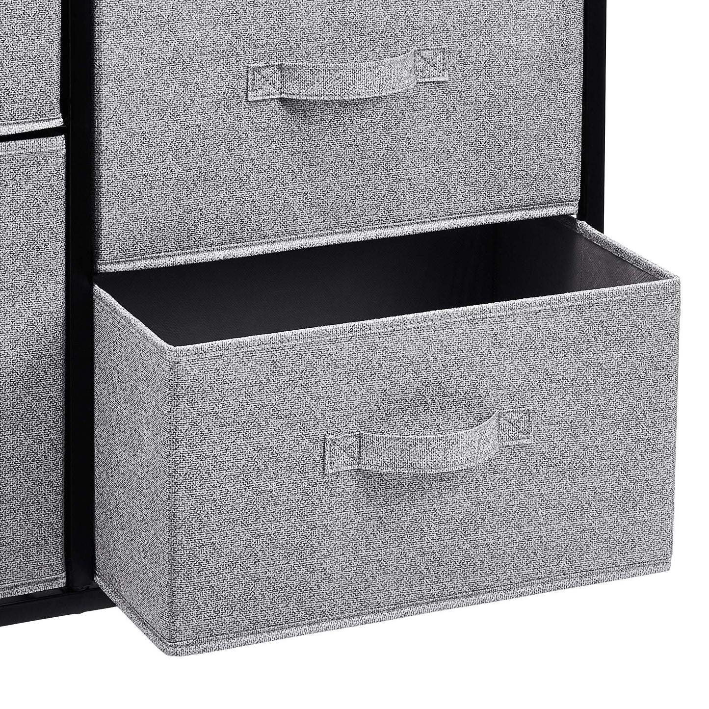 Amazon Basics Closet Organizer with 5-Fabric Storage Drawers for Bedroom, Living Room, Black