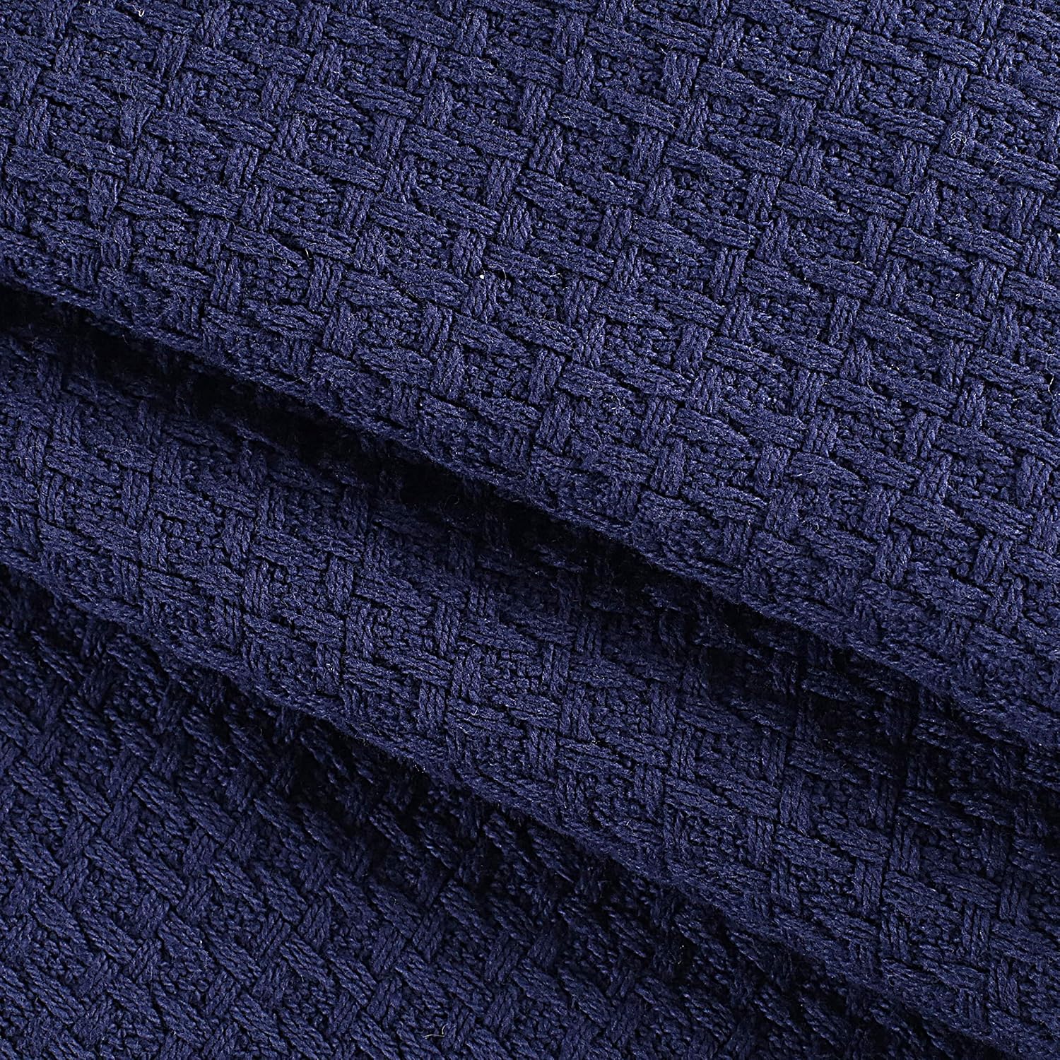 Elvana Home 100% Cotton Bed Blanket, Breathable Bed Blanket King Size, Cotton Thermal Blankets