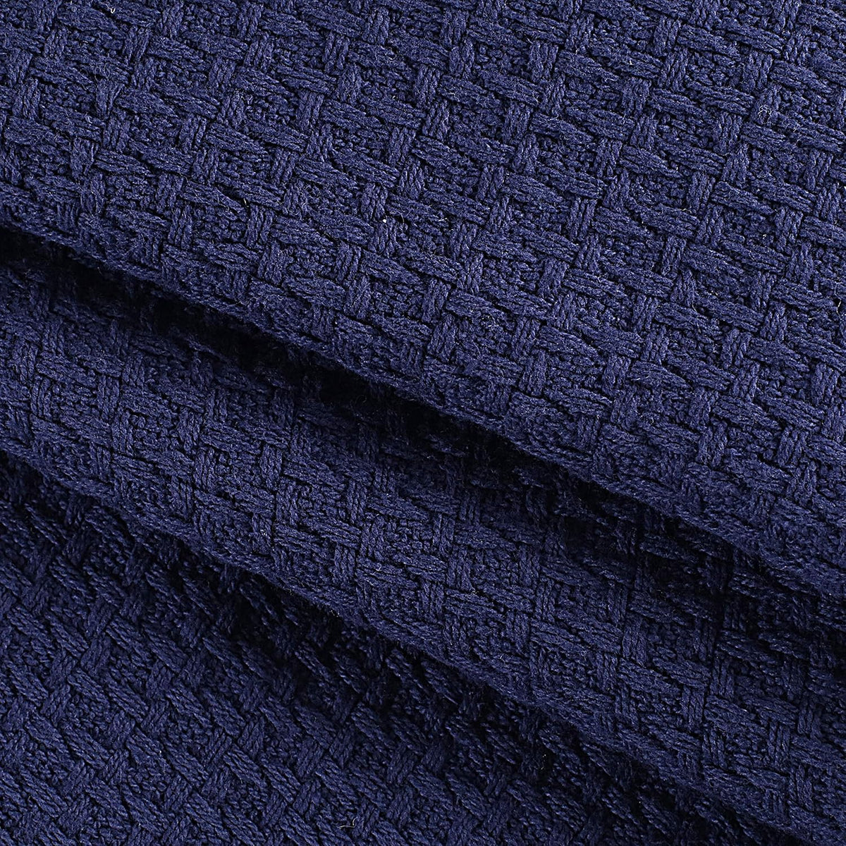 Elvana Home 100% Cotton Bed Blanket, Breathable Bed Blanket Queen Size, Cotton Thermal Blankets